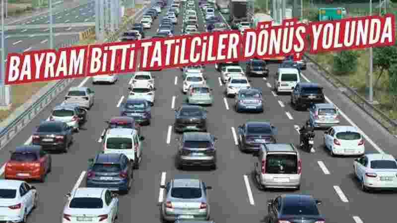 Tekirdağ-İstanbul kara yolunda yoğunluk yaşanıyor