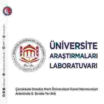 ÇOMÜ Genel Memnuniyet Anketinde 9’uncu sırada yer aldı