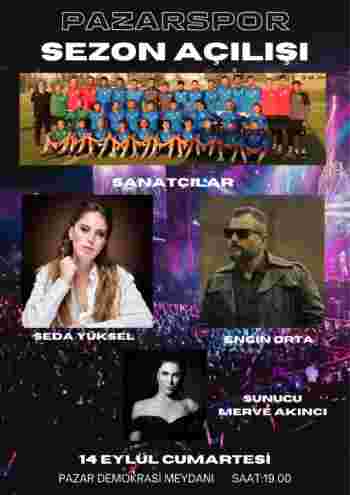 Pazarspor sezonu konserle açacak