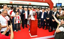 1. Lig'e Yükselen Batman Petrol Spor A.Ş., Kupasını Aldı