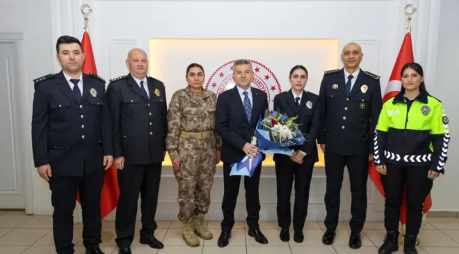 Artvin Valisi Ergün, Polis Teşkilatı'nı kabul etti