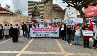 Adana’da STK’lardan İsrail’e ‘Sumud filosu’ tepkisi