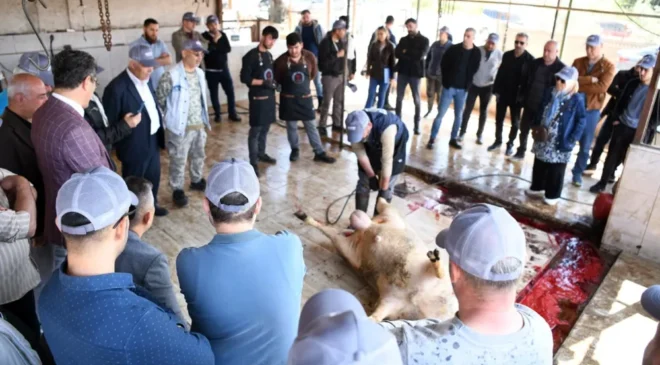 Sarıçam’da kurban kesim elemanı kursu tamamlandı