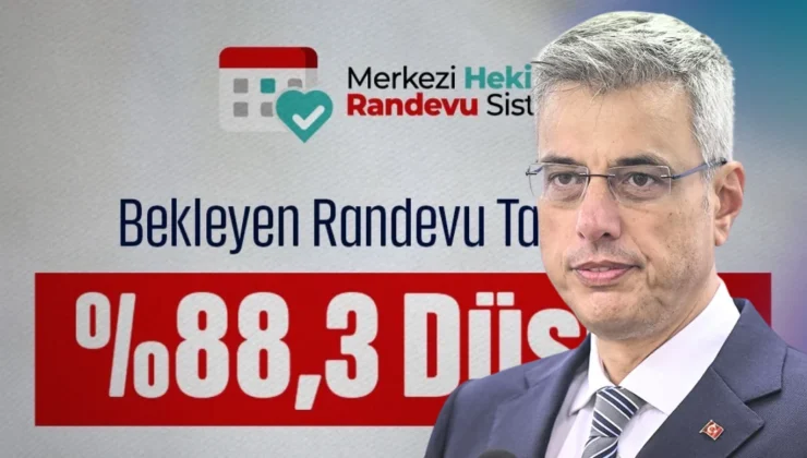Bakan Memişoğlu: Bekleyen randevu sayısında %88,3’lük düşüş