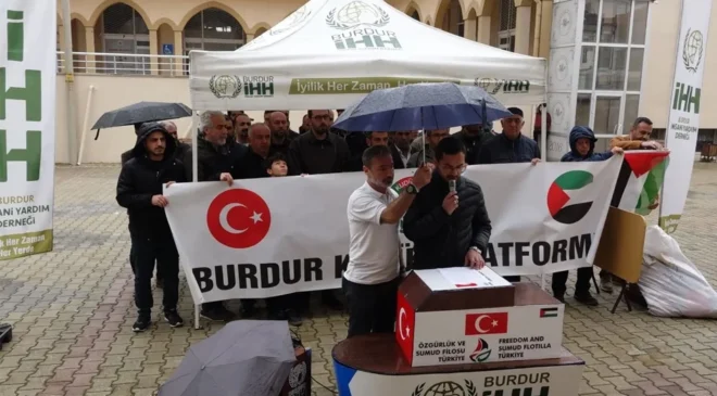 Burdur’da İsrail protestosu: “Bu Saldırı İnsanlığa Yapıldı”