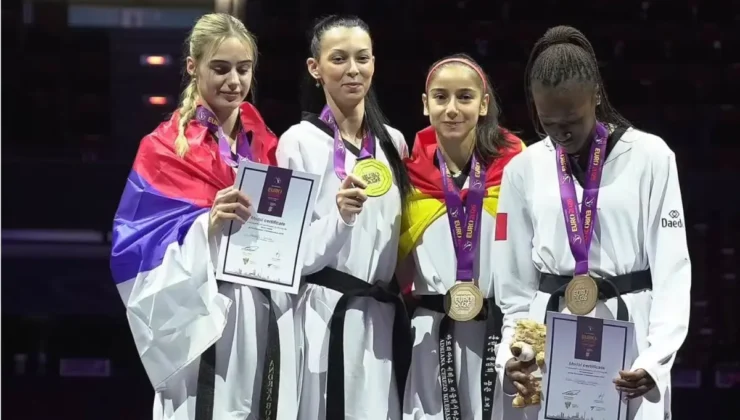 Türk tekvandosunun altın kızı Avrupa’yı fethetti