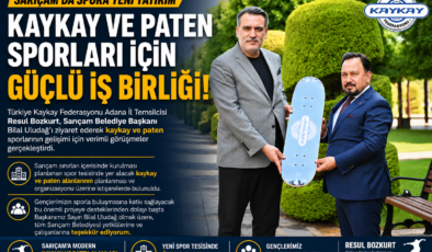 Sarıçam’da Kaykay ve Paten Sporları İçin İş Birliği