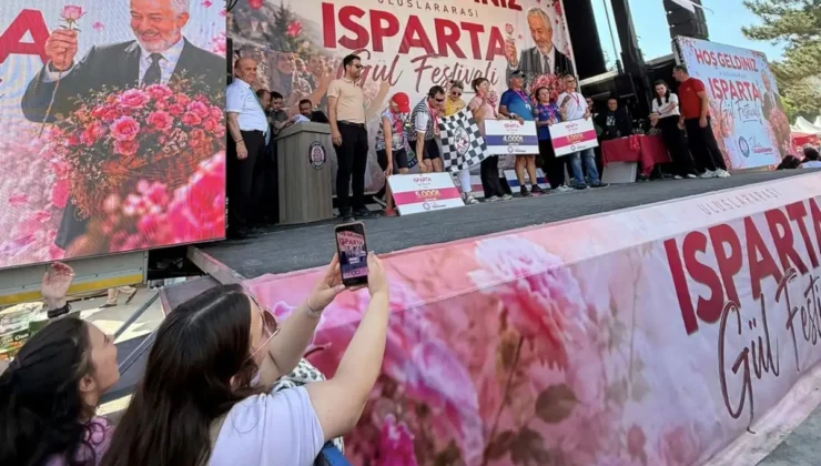 Gül festivali’nde spor şöleni